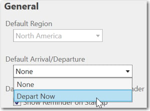 Automate departure time for real-time routing information.