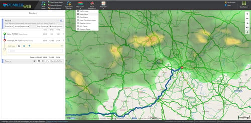 PC*MILER Web Weather & Traffic