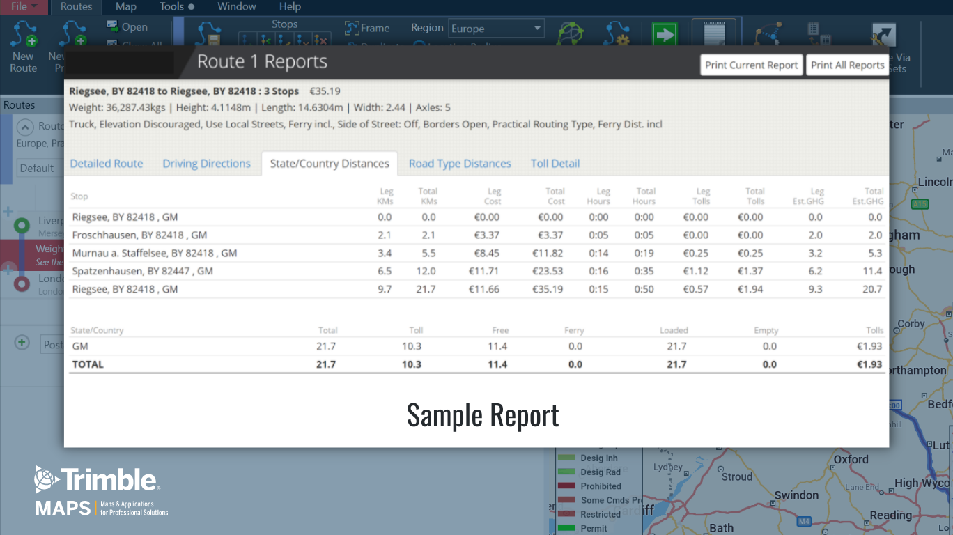 Trimble MAPS Reporting